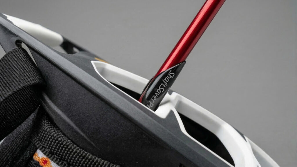 Golftas met ShaftSaverpro logo