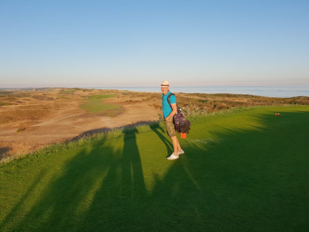 Maarten op Golfbaan Domburg